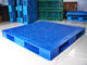 Páletes plásticas do transporte de Rackable para o armazenamento/distribuição, recicl plástico azul da pálete